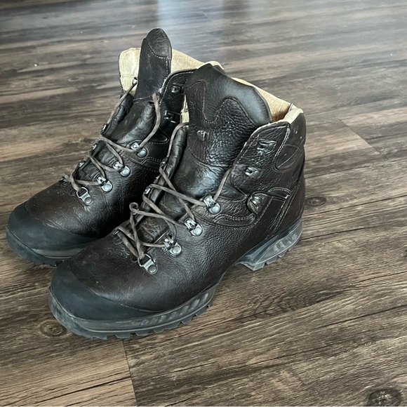 Dark Brown Leather Boots